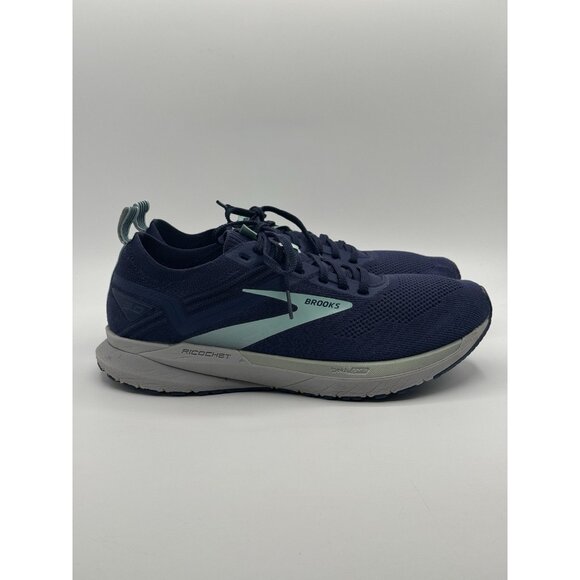 Brooks Shoes - Brooks Ricochet 3 Womens Size 11 Blue Gray Walking Running Shoes Sneakers